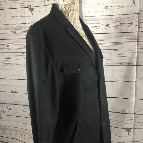 Calvin Klein mens Cotton corduroy black jacket blazer size large R - Picture 7 of 12